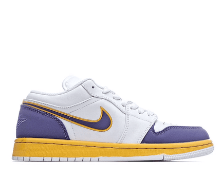 Men's Air Jordan 1 Low Lakers Purple Shoes