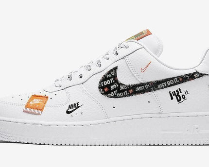 Men's Air Force 1 '07 Premium Low Just Do It White Shoes