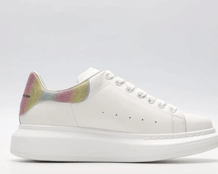 Men's Alexander MCQueen Oversized Sole Leather Sneakers Shoes V6