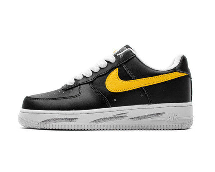 Men's PEACEMINUSONE x Air Force 1 Black Yellow Shoes