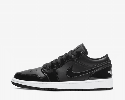 Men's Air Jordan 1 Low SE Black And White Shoes