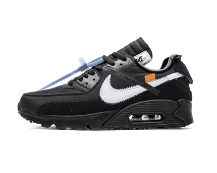 Men's Off White x Air Max 90 All Black Shoes