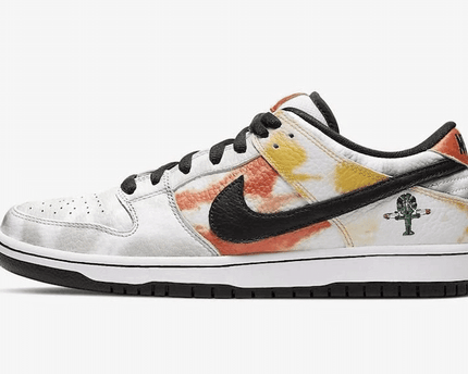 Men's SB Dunk Low Raygun Tie Dye White Shoes