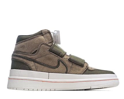Men's Air Jordan 1 High Double Strap Olive Green Shoes