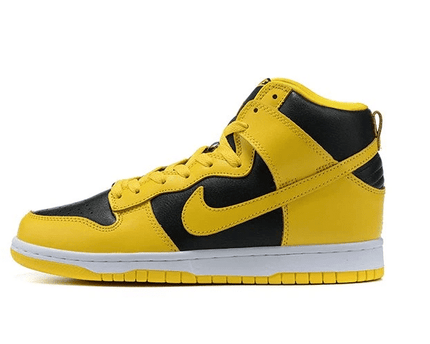 Men's SB Dunk High Yellow Black Shoes