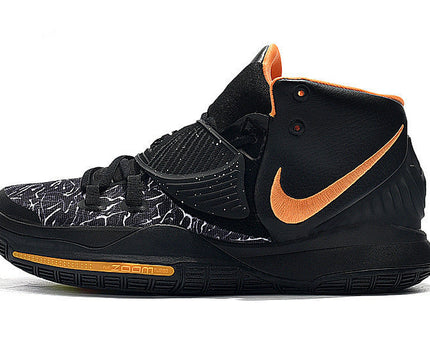 Men's Kyrie 6 Black Orange Shoes
