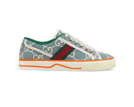 Men's Gucci Tennis 1977 Light Blue Sneaker Shoes