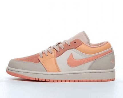 Men's Air Jordan 1 Low Atomic Orange Apricot Shoes