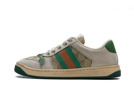 Men's Gucci Tennis 1977 Print Green Sneaker Shoes