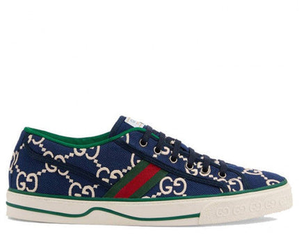 Men's Gucci Tennis 1977 Ink Blue Sneaker Shoes