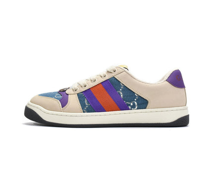 Men's Gucci Screener Purple Red Sneaker Shoes