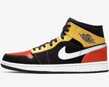 Men's Air Jordan 1 Raygun Black Amarillo Shoes