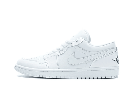 Men's Air Jordan 1 Low White Black Shoes