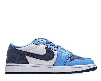 Men's Air Jordan 1 Low UNC White Blue Shoes