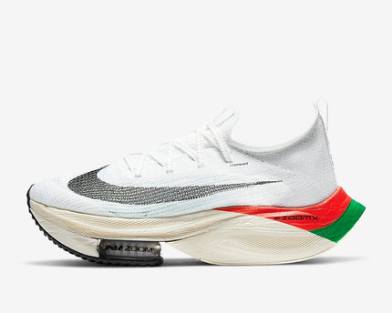 Men's Air Zoom Alphafly NEXT% White Red Green Shoes
