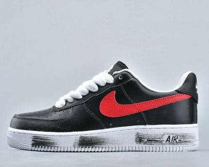 Men's PEACEMINUSONE x Air Force 1 G-Dragon Para Noise Black Red Shoes