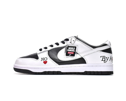 Men's Supreme x SB Dunk Low By Any Means White Shoes