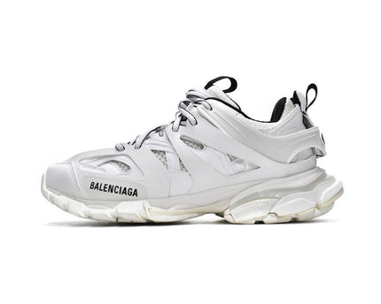 Men's Balenciaga Track Lace-Up White Black Shoes