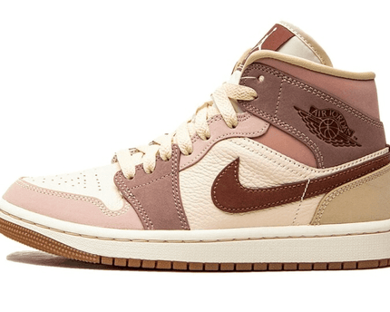Men's Air Jordan 1 Mid Milk Tea Brown Shoes