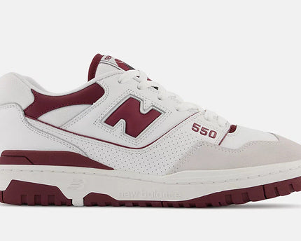 Men's New Balance 550 Burgundy Shoes