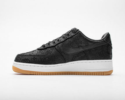 Men's Fragment Clot x Air Force 1 PRM Black Shoes