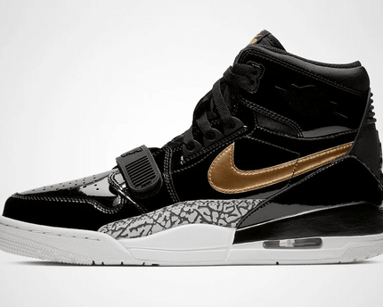 Men's Air Jordan Legacy 312 Black Gold Shoes