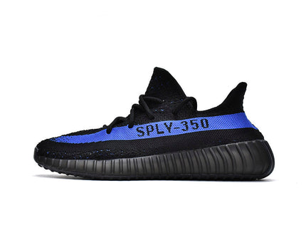 Men's Yeezy Boost 350 V2 Black Blue Shoes