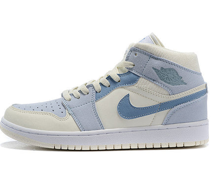 Men's Air Jordan 1 High Light Blue Shoes