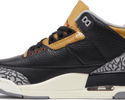 Men's Air Jordan 3 Retro Black Gold Shoes