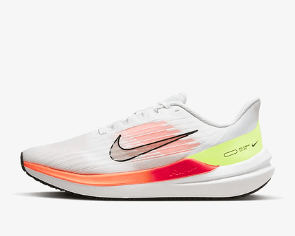 Men's Air Zoom Winflo 9 White Bright Crimson Shoes