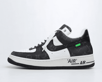 Men's Air Force 1 Low x Louis Vuitton Black White Shoes