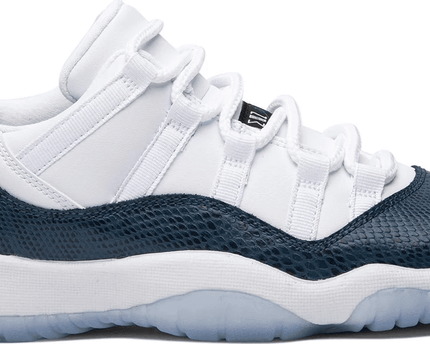 Men's Air Jordan 11 Low Retro GS Navy Snakeskin Shoes