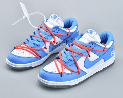 Men's SB Dunk Low x Off-White x Futura x OW UNC Blue White Shoes