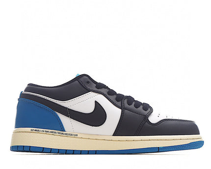 Men's Air Jordan 1 Low x Travis scott x Fragment Blue Black Shoes