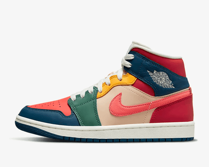 Men's Air Jordan 1 Mid SE Multicolor Shoes