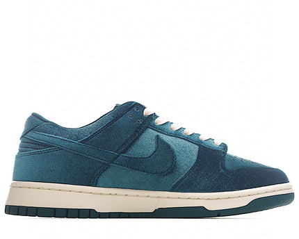 Men's SB Dunk Low Dark Teal Velvet Shoes