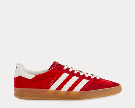 Men's Adidas x Gucci Gazelle Red Velvet Shoes
