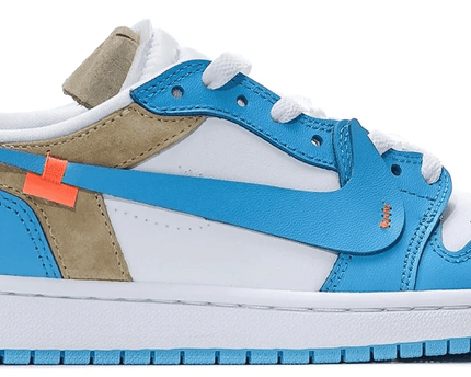 Men's Air Jordan 1 Low Off-White UNC Shoes