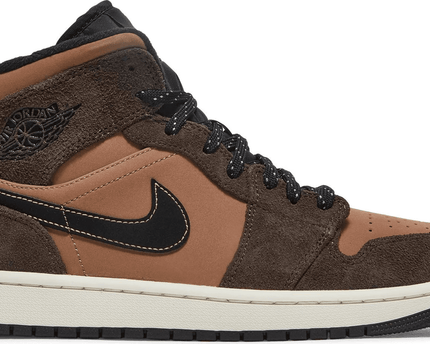 Men's Air Jordan 1 Mid SE Dark Chocolate Shoes