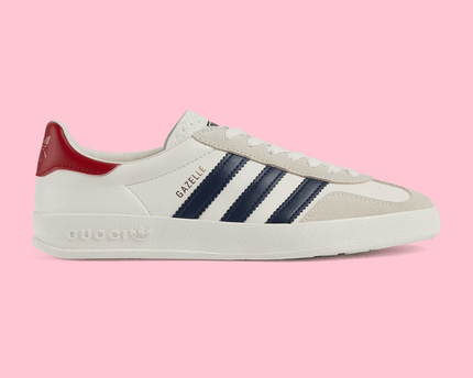 Men's Adidas x Gucci Gazelle White Shoes