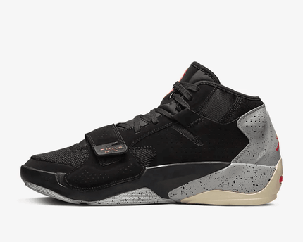 Men's Air Jordan Zion 2 Black Cement Shoes