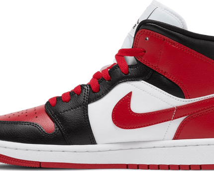 Men's Air Jordan 1 Mid Alternate Bred Toe Shoes