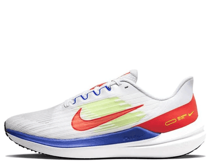 Men's Air Zoom Winflo 9 White Racer Blue Crimson Shoes