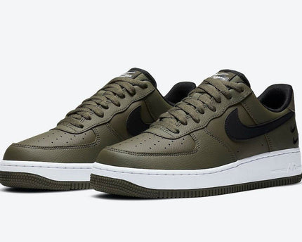 Men's Air Force 1 Olive Double Mini Swooshes Shoes
