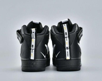Men's Air Force 1 Mid Utility Black Shoes