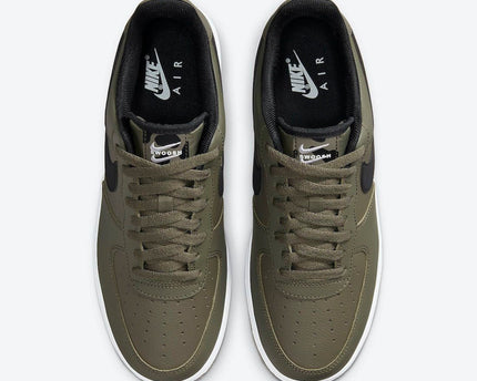 Men's Air Force 1 Olive Double Mini Swooshes Shoes