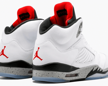 Men's Air Jordan 5 White Cement Shoes
