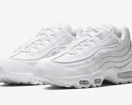 Men's Air Max 95 Triple White Shoes