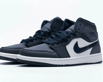 Men's Air Jordan 1 Mid Sanded Purple Shoes