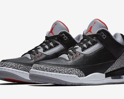 Men's Air Jordan 3 Retro OG Black Cement Shoes